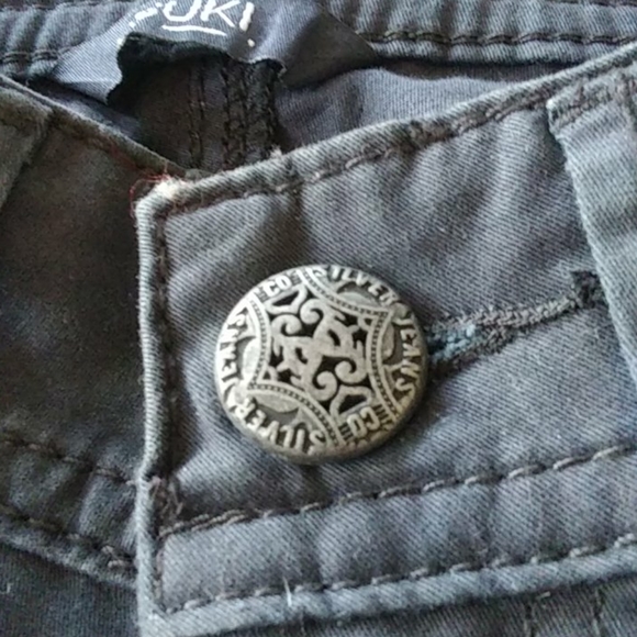 NWT SILVER SUKI JEANS JEANS. FADED BLACK. SZ 25X32 - Picture 10 of 11